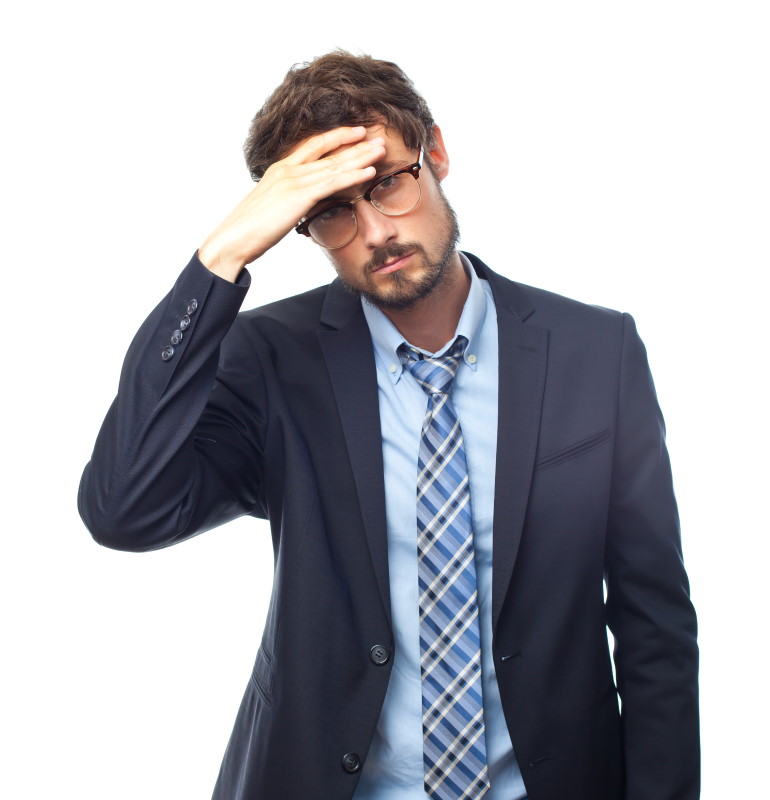 Man Worried about his Website